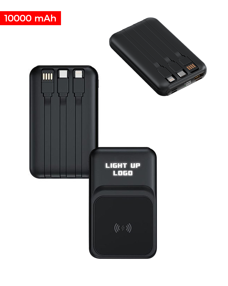 Promosyon  Işıklı Hızlı Şarjlı Wireless Powerbank